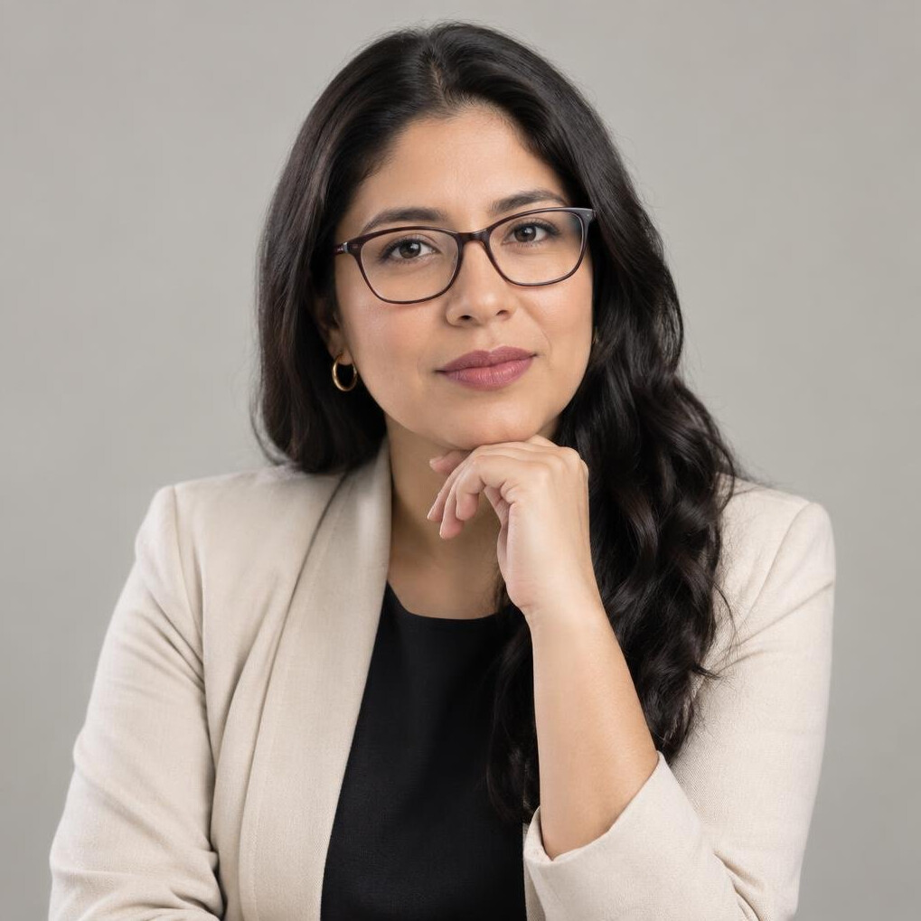 Portrait of a Uruguayan woman in her thirties, historical researcher